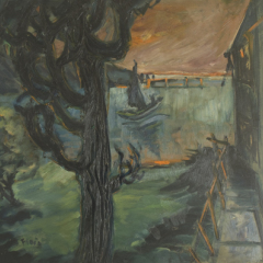 Heimkehrer, o.D., Öl auf Leinwand, 63 x 80 cm, Privatbesitz