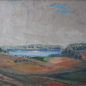Blick auf Birnau, 1926, Öl auf Leinwand, 45 x 56 cm, Privatbesitz