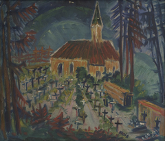 S10 Friedhof mit Kirche Mitte