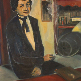 Harriet Straub, Öl auf Leinwand, 58 x 58 cm, Privatbesitz